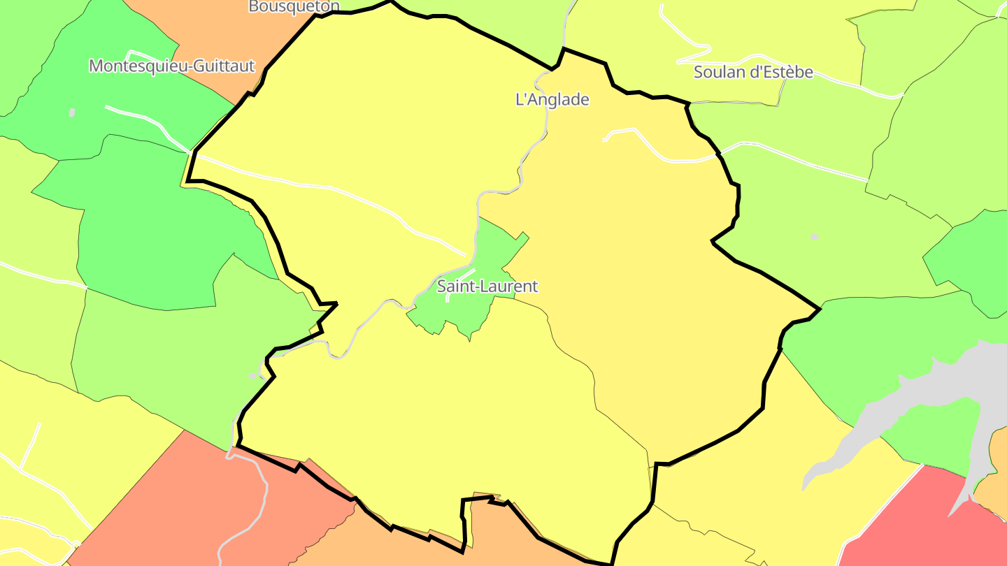 Carte des prix de l'immobilier Saint-Laurent