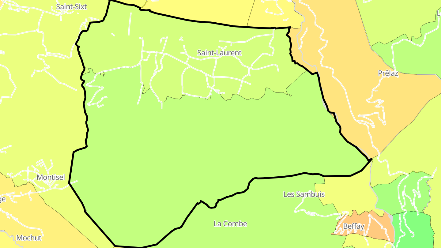 Carte des prix de l'immobilier Saint-Laurent