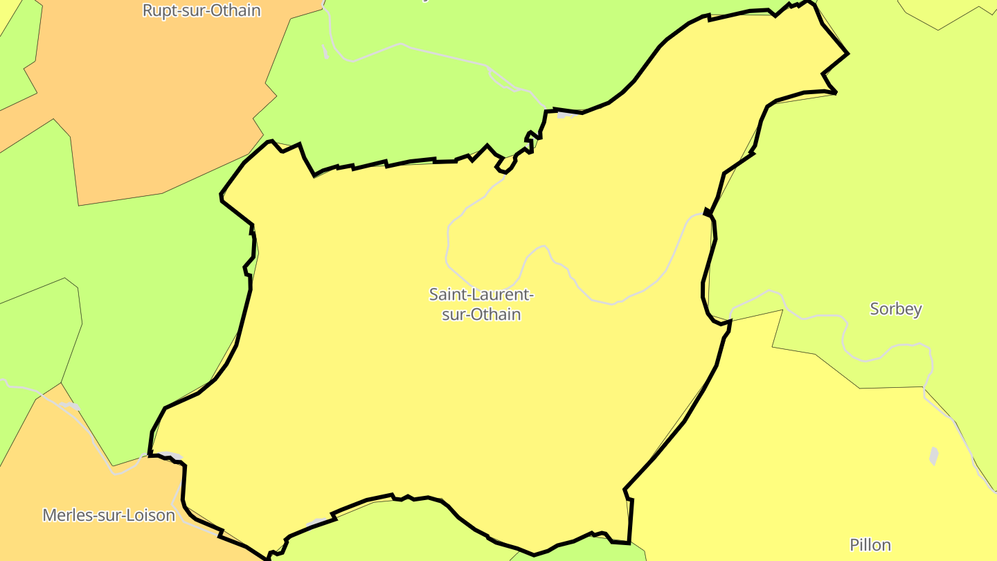 Carte des prix de l'immobilier Saint-Laurent-sur-Othain