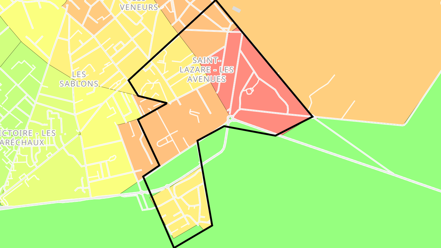 Carte des prix de l'immobilier Saint-Lazare - Les Avenues