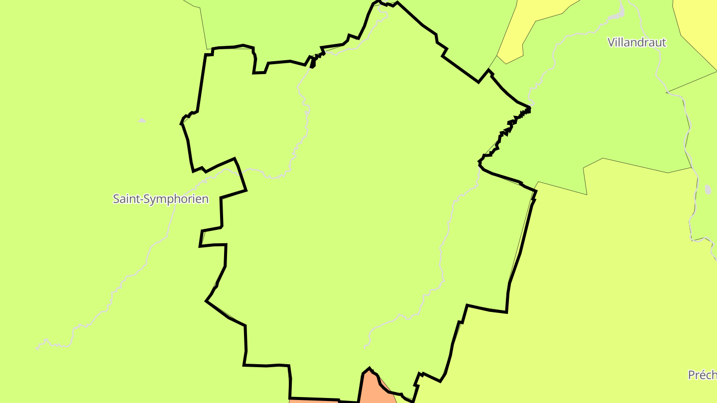 Carte des prix de l'immobilier Saint-Léger-de-Balson