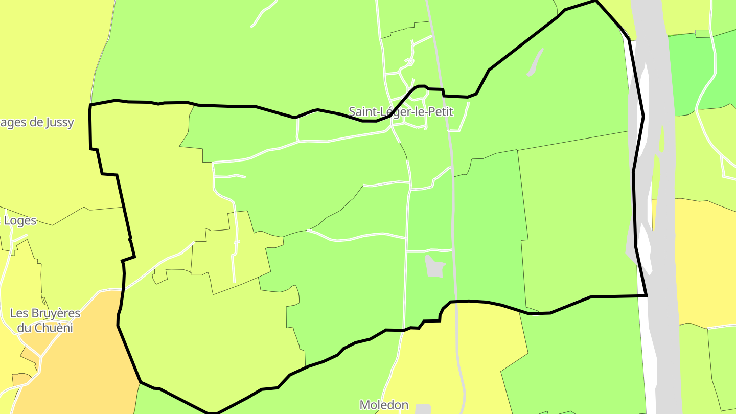 Carte des prix de l'immobilier Saint-Léger-le-Petit