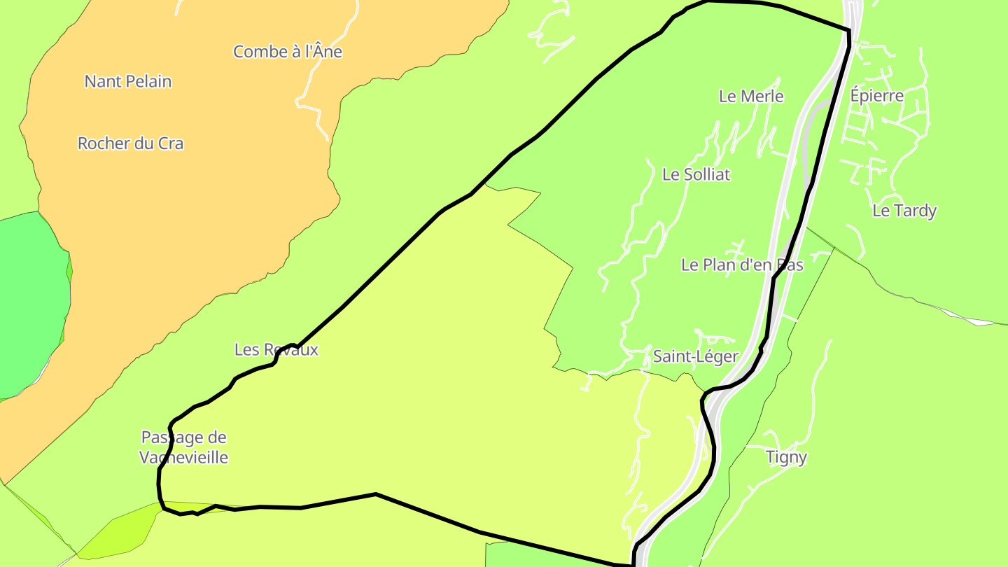Carte des prix de l'immobilier Saint-Léger