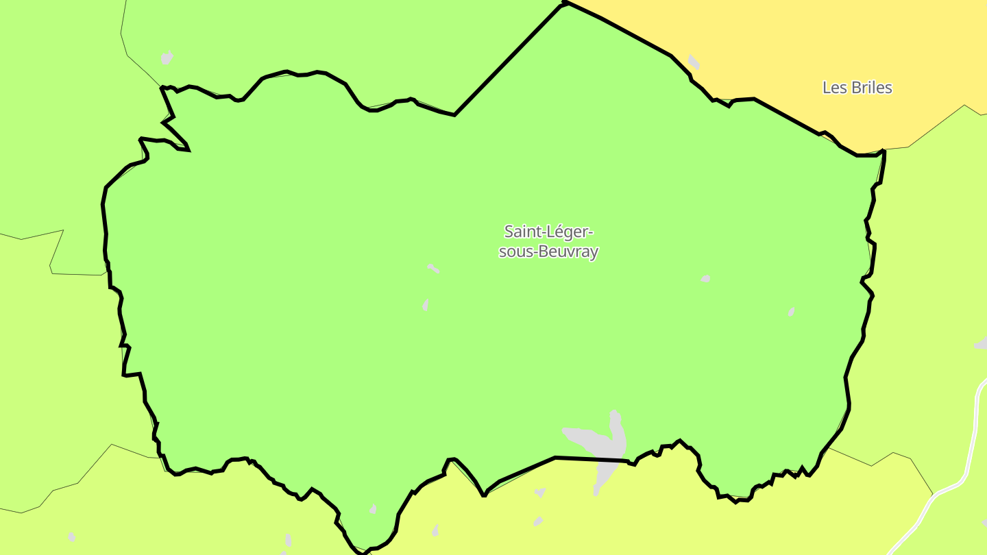 Carte des prix de l'immobilier Saint-Léger-sous-Beuvray