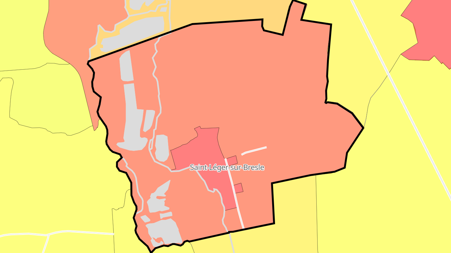 Carte des prix de l'immobilier Saint-Léger-sur-Bresle