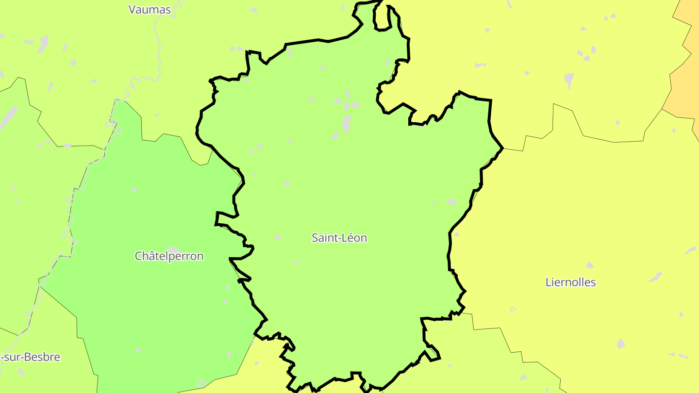 Carte des prix de l'immobilier Saint-Léon