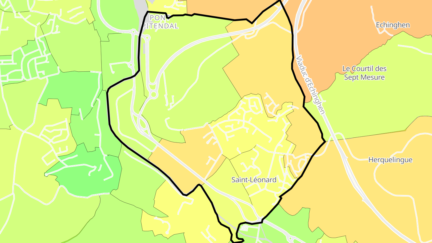 Carte des prix de l'immobilier Saint-Léonard