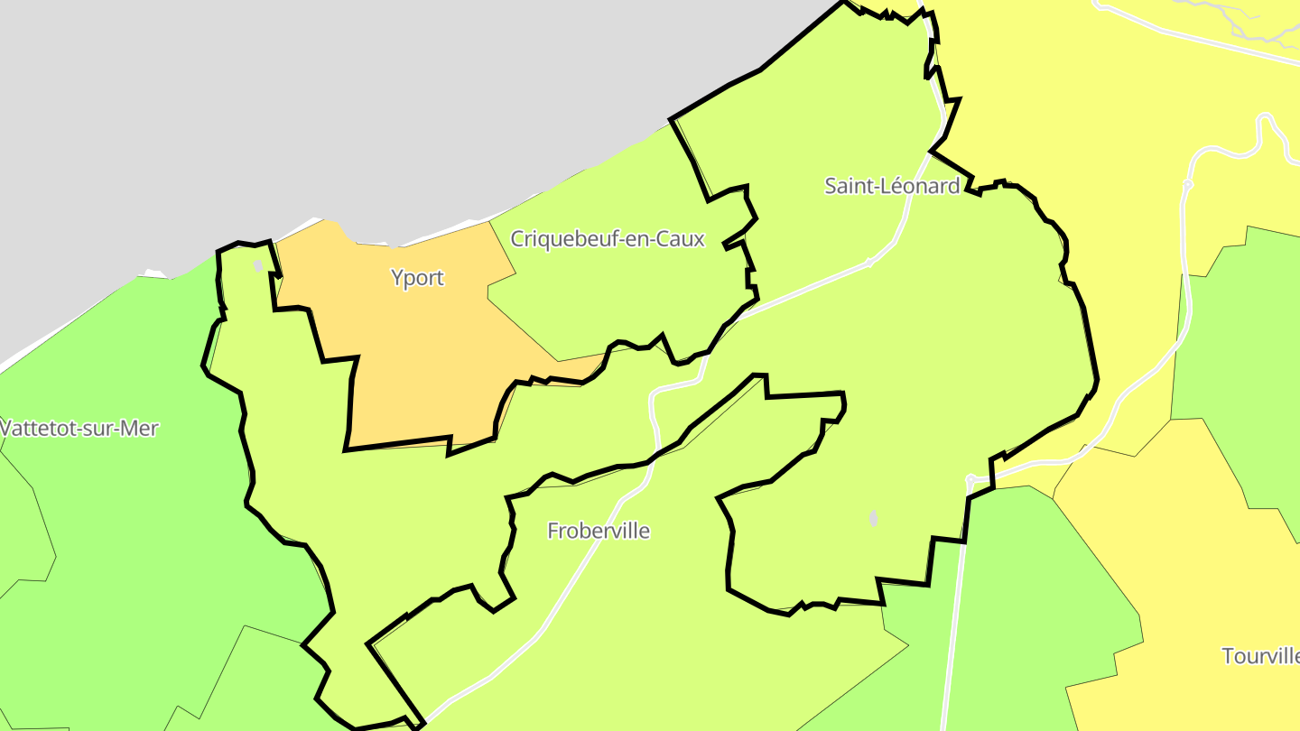 Carte des prix de l'immobilier Saint-Léonard