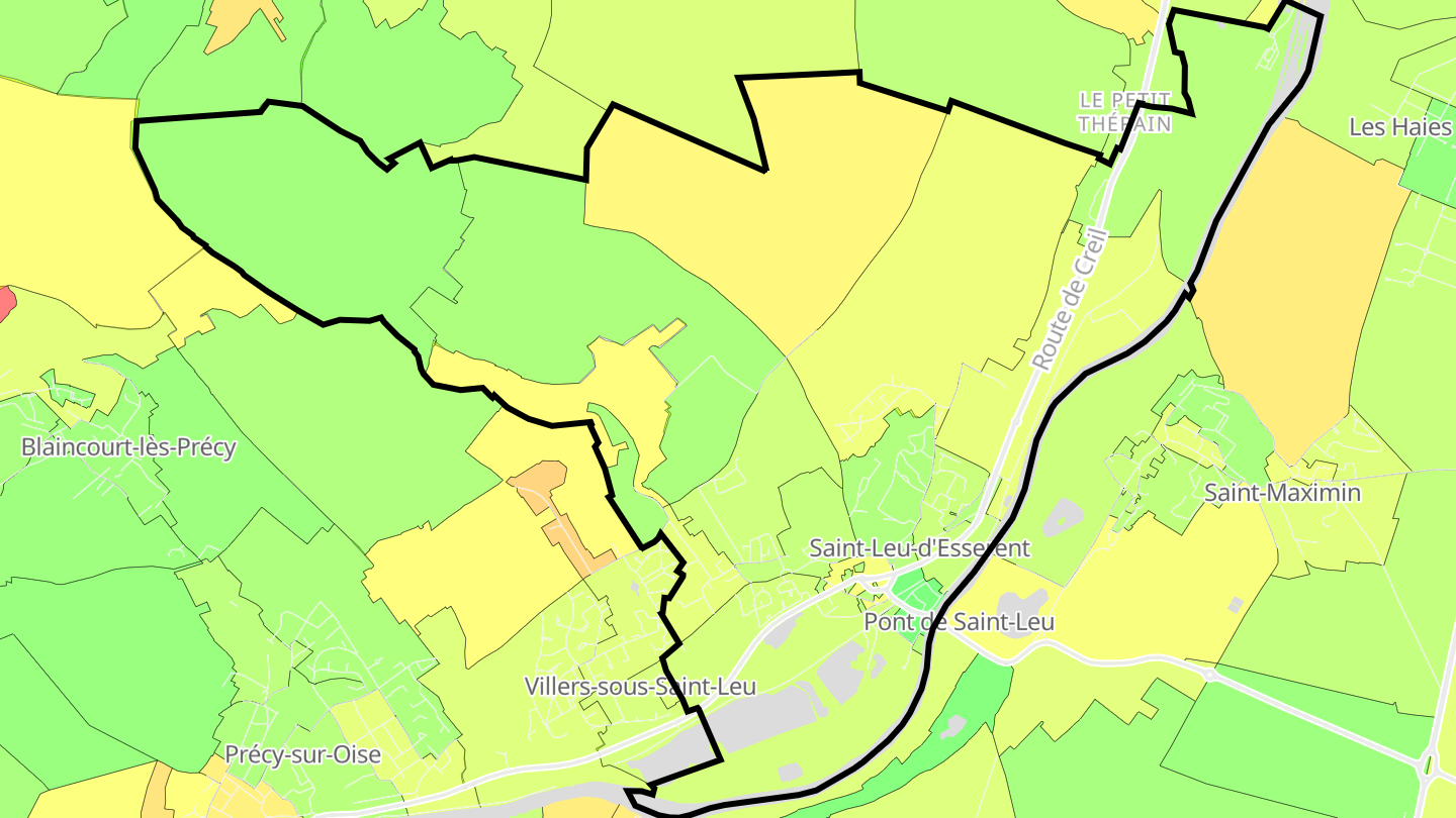 Carte des prix de l'immobilier Saint-Leu-d'Esserent