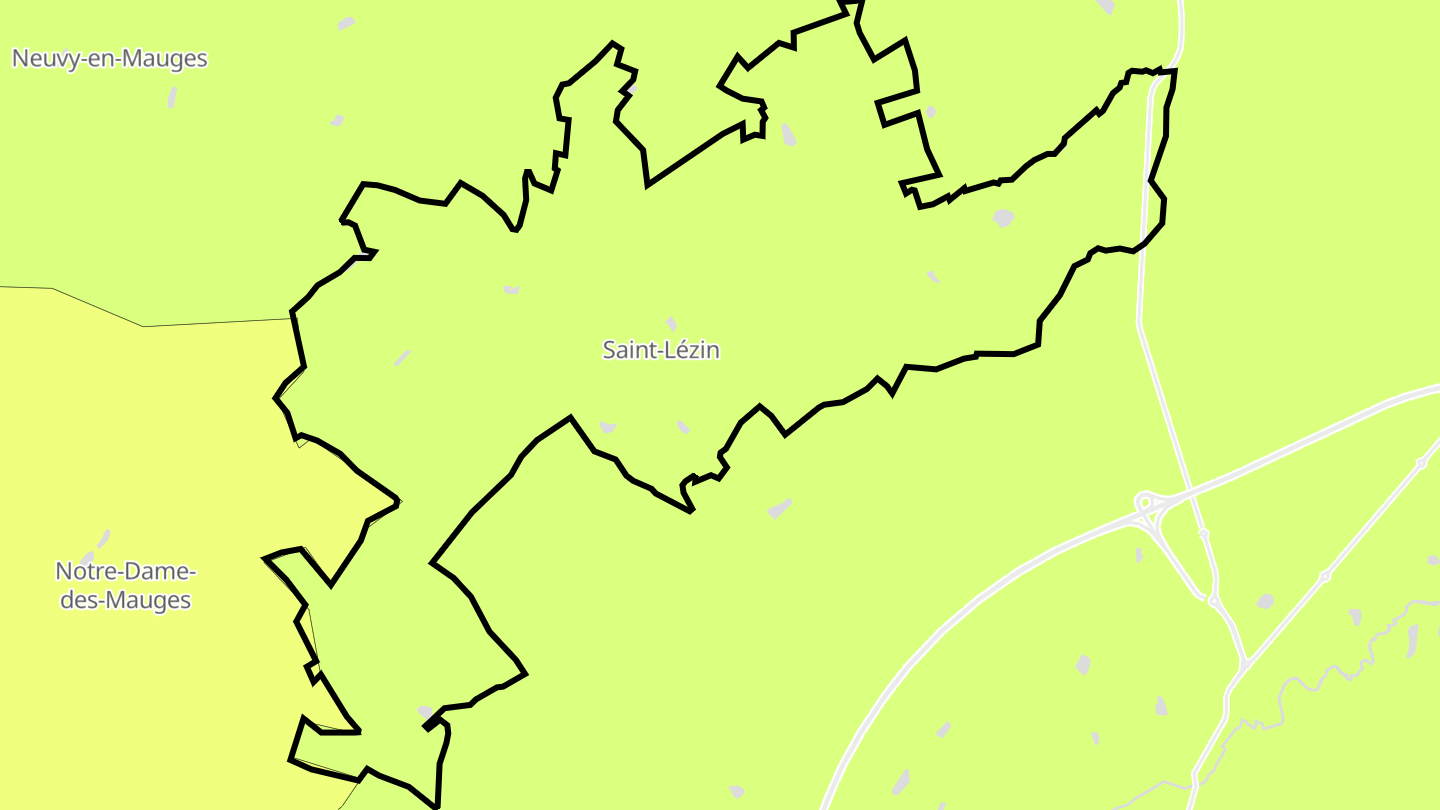 Carte des prix de l'immobilier Saint-Lézin