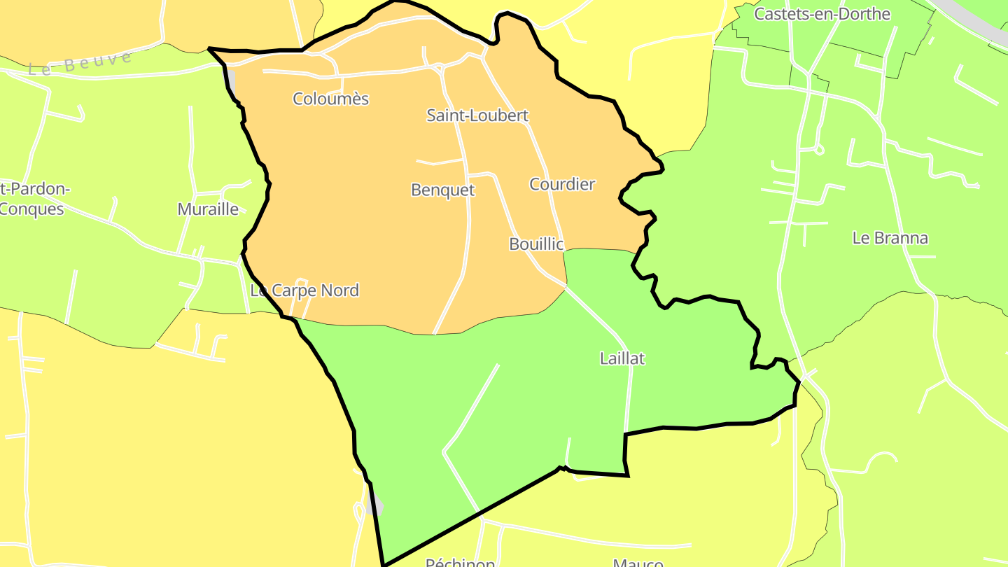 Carte des prix de l'immobilier Saint-Loubert