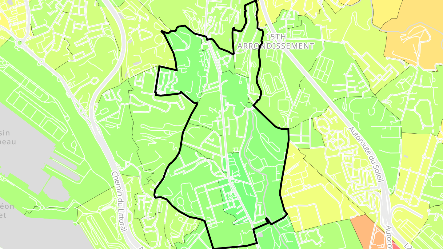 Carte des prix de l'immobilier Saint-Louis