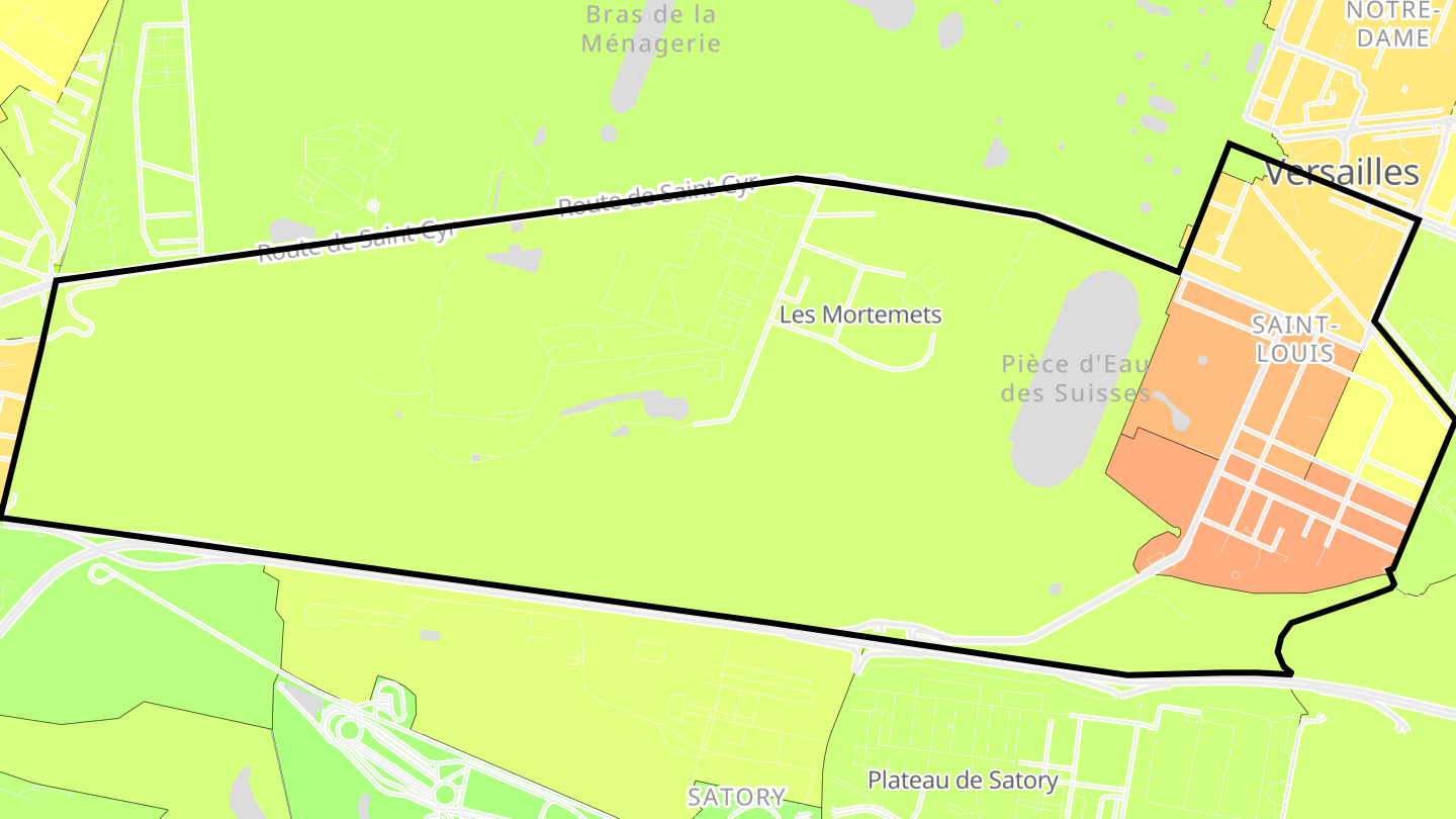 Carte des prix de l'immobilier Saint-Louis