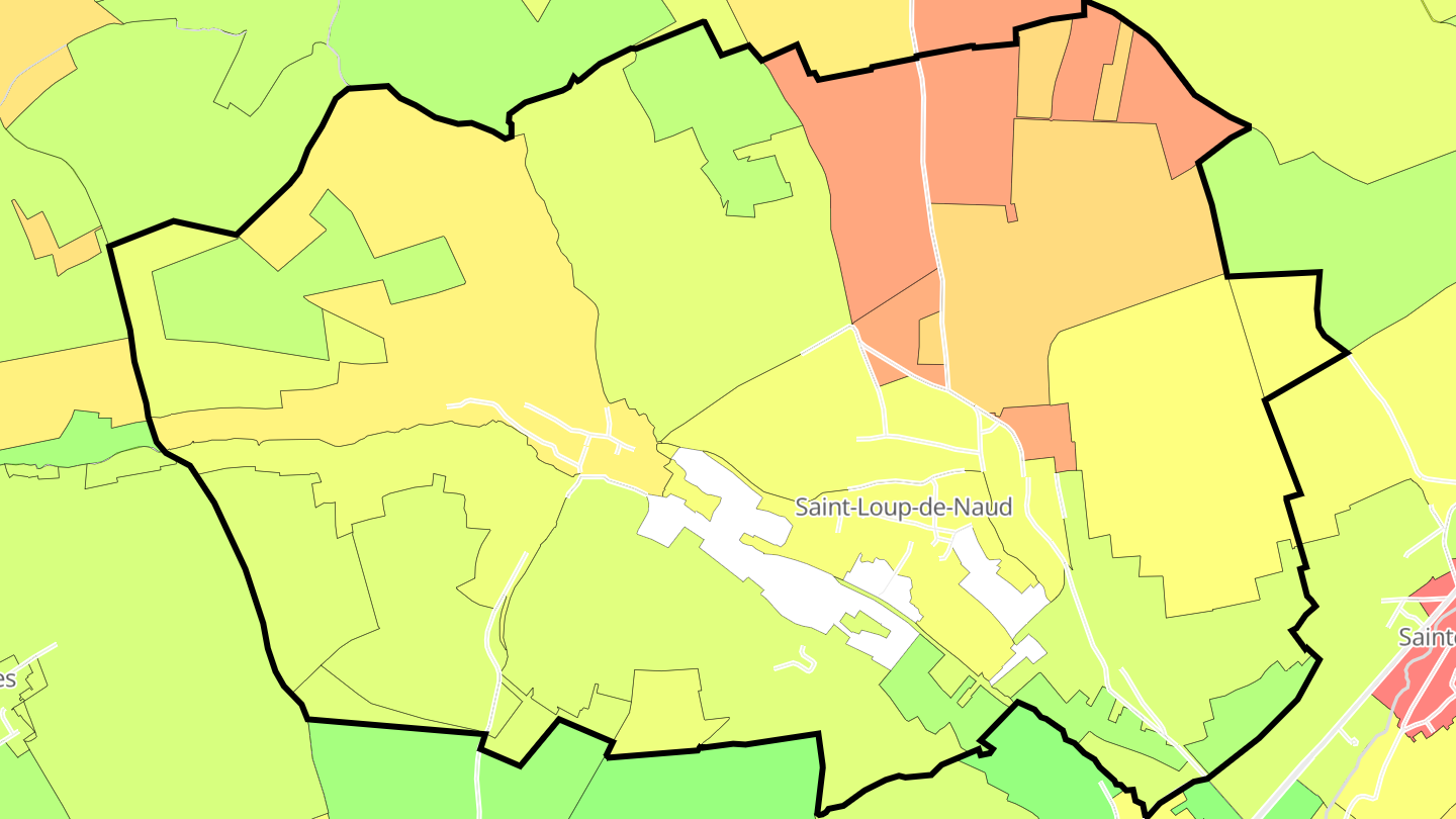 Carte des prix de l'immobilier Saint-Loup-de-Naud