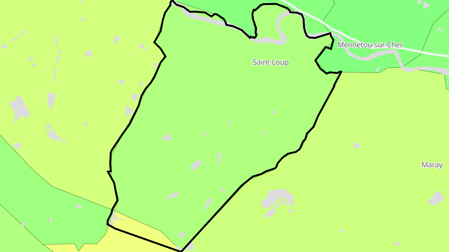 Carte des prix de l'immobilier Saint-Loup