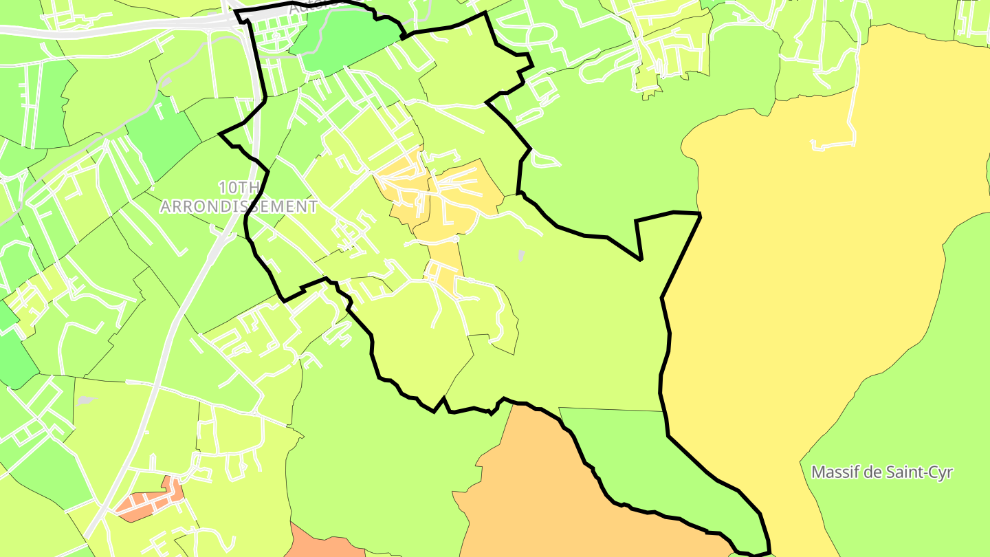 Carte des prix de l'immobilier Saint-Loup