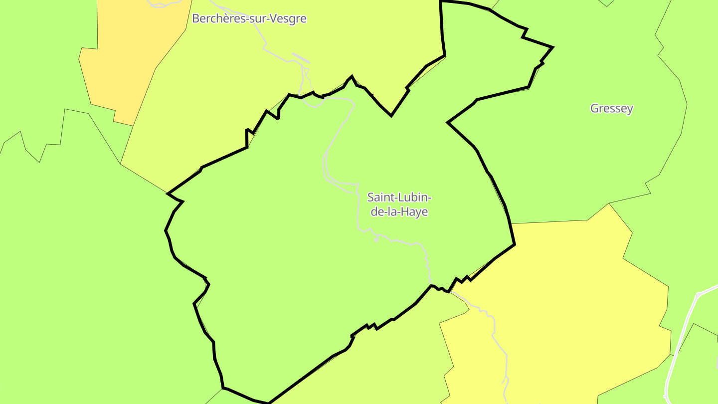 Carte des prix de l'immobilier Saint-Lubin-de-la-Haye