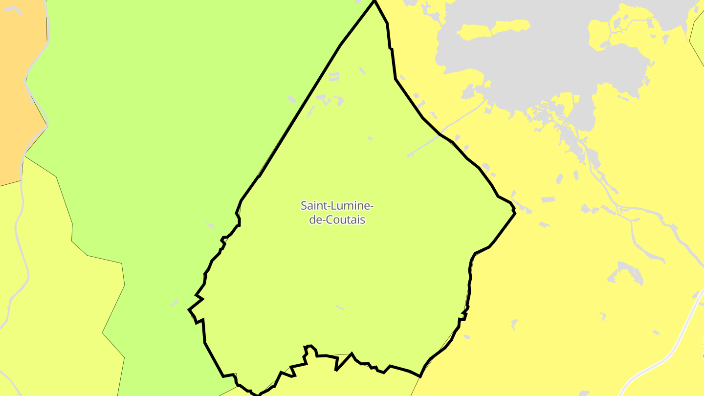 Carte des prix de l'immobilier Saint-Lumine-de-Coutais