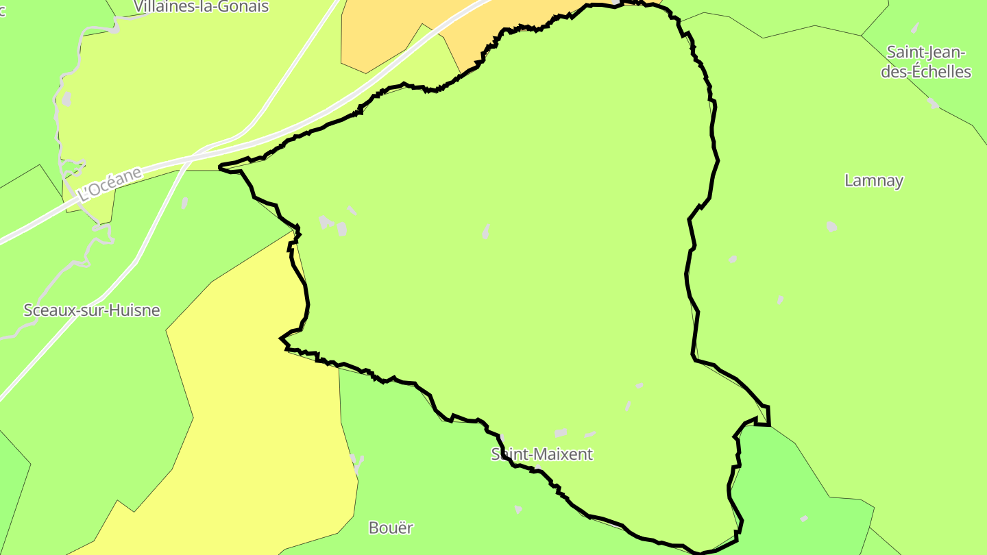 Carte des prix de l'immobilier Saint-Maixent