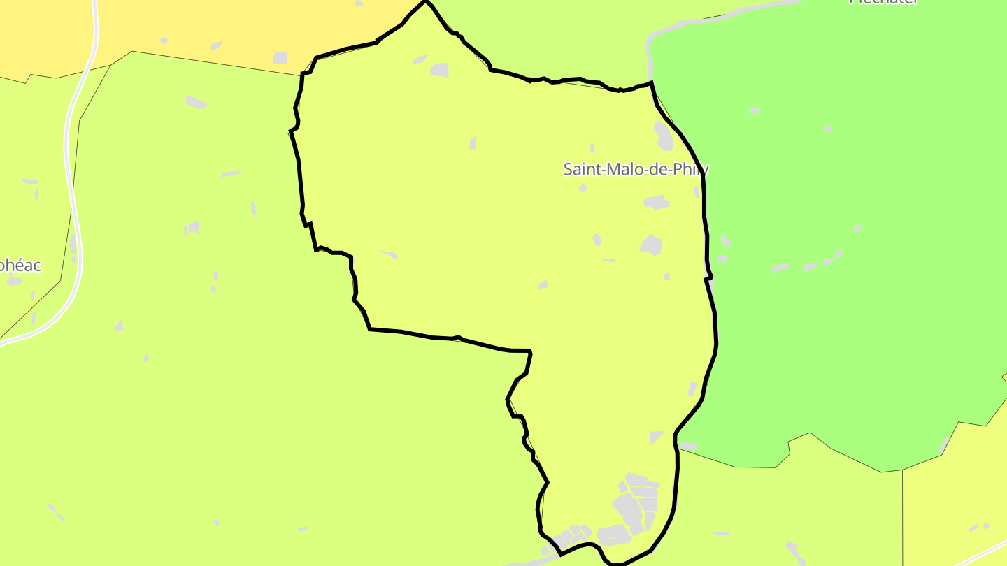 Carte des prix de l'immobilier Saint-Malo-de-Phily