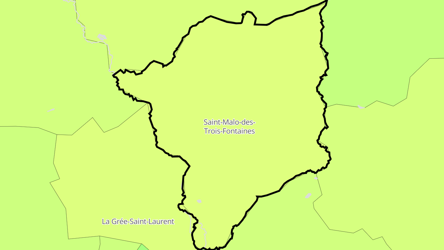 Carte des prix de l'immobilier Saint-Malo-des-Trois-Fontaines