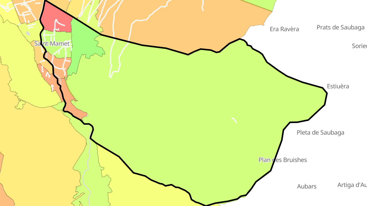 Carte des prix de l'immobilier Saint-Mamet