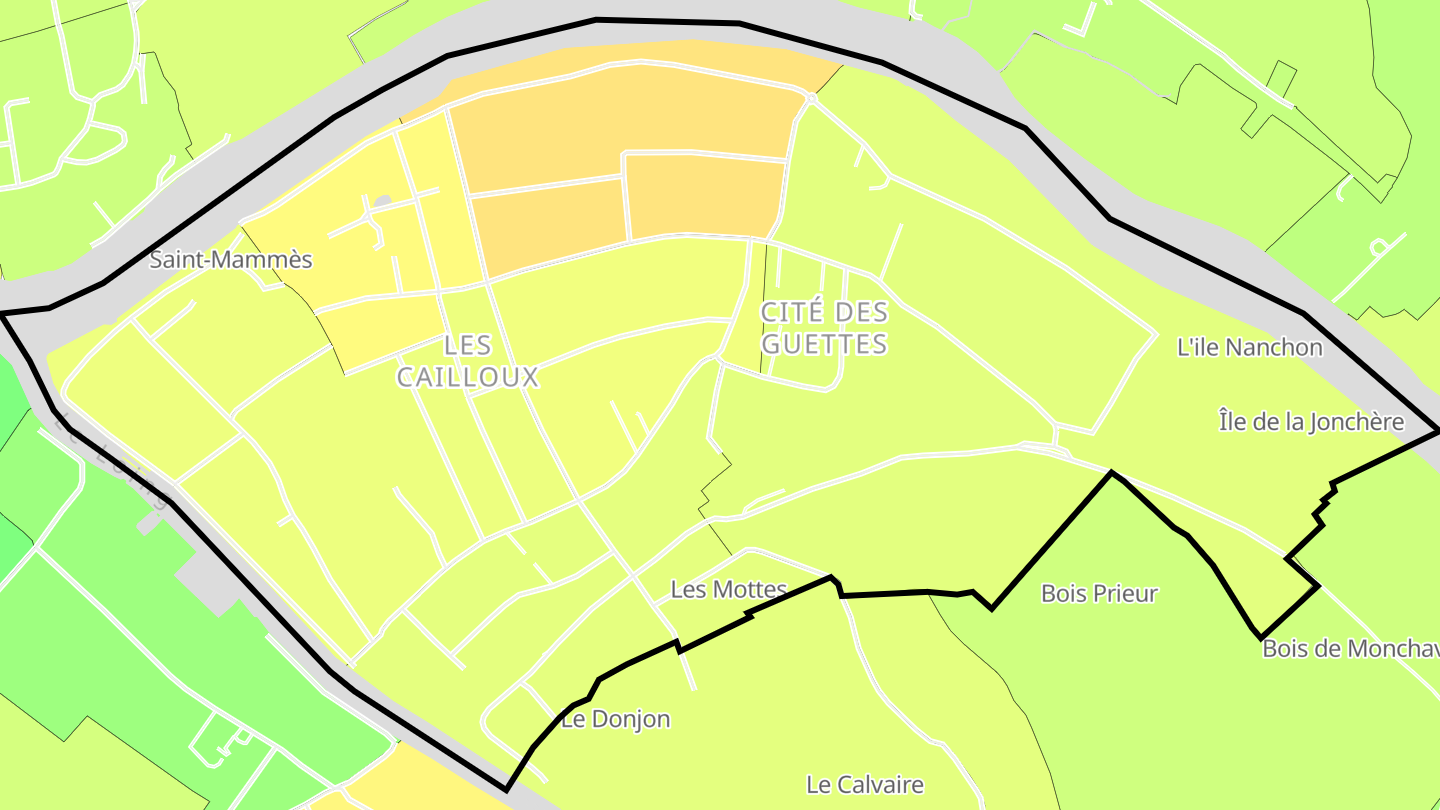 Carte des prix de l'immobilier Saint-Mammès