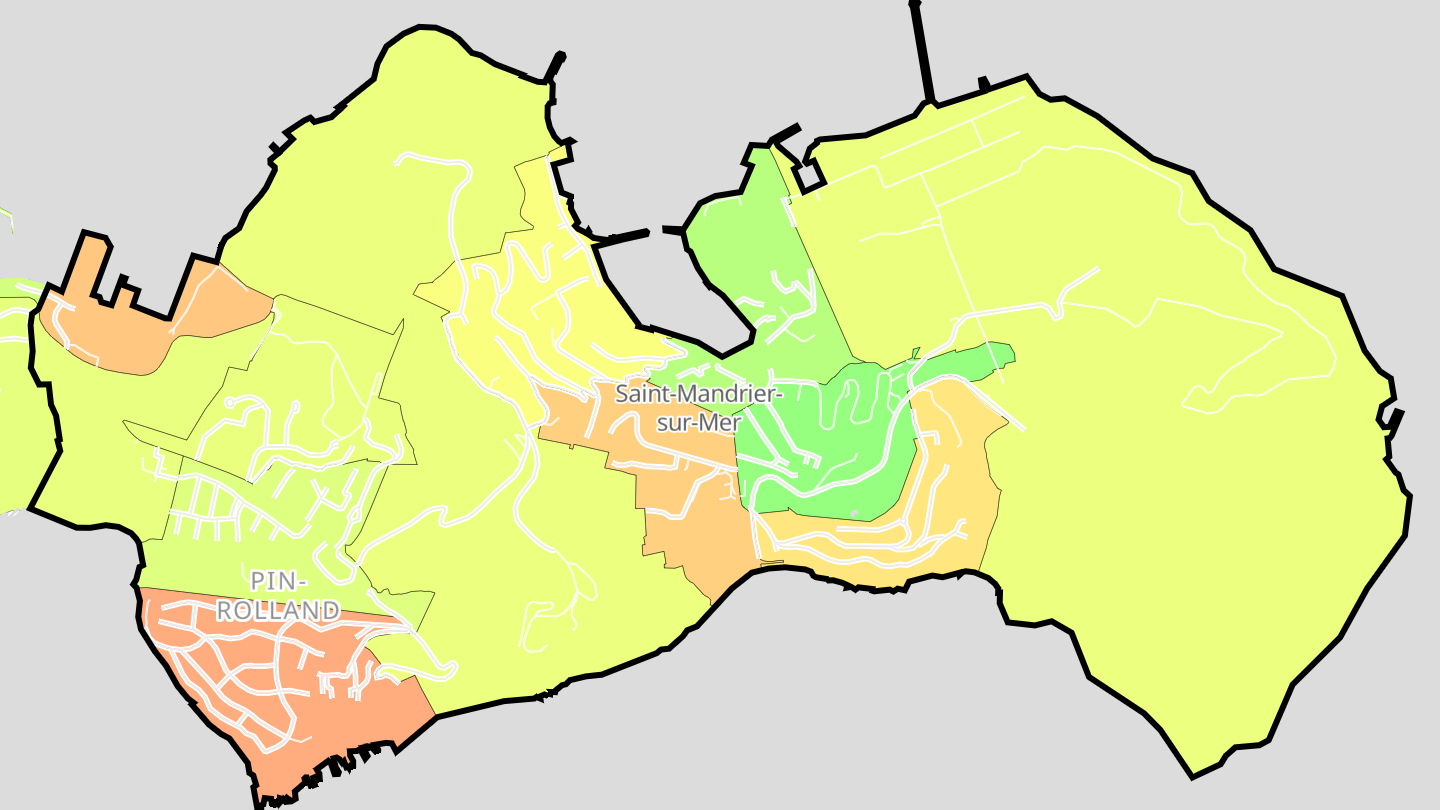 Carte des prix de l'immobilier Saint-Mandrier-sur-Mer