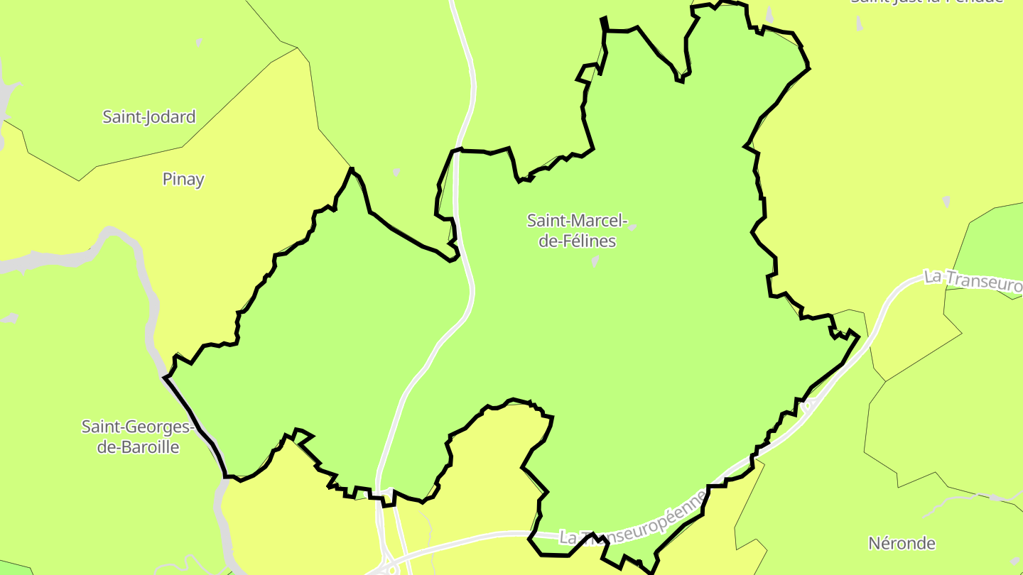 Carte des prix de l'immobilier Saint-Marcel-de-Félines