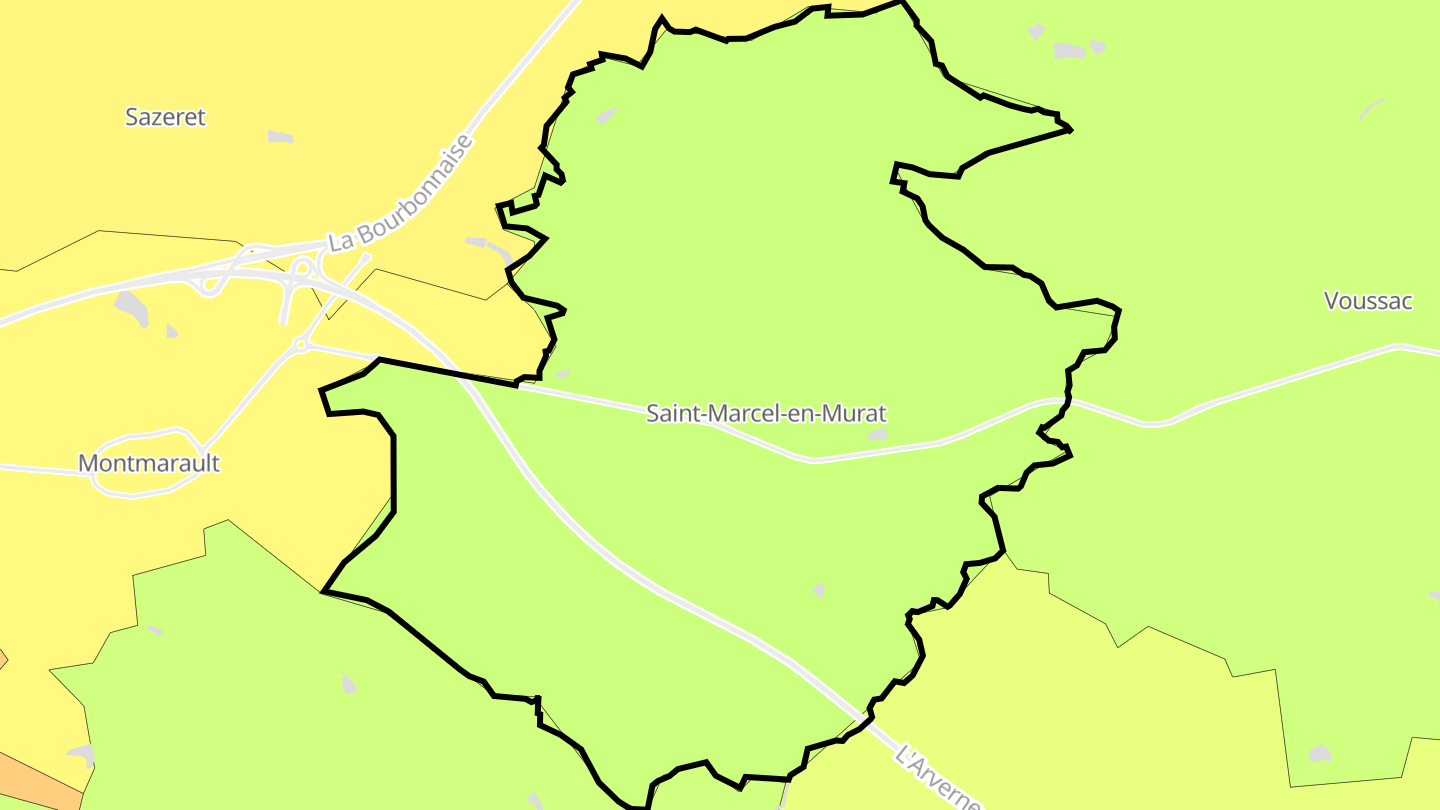 Carte des prix de l'immobilier Saint-Marcel-en-Murat