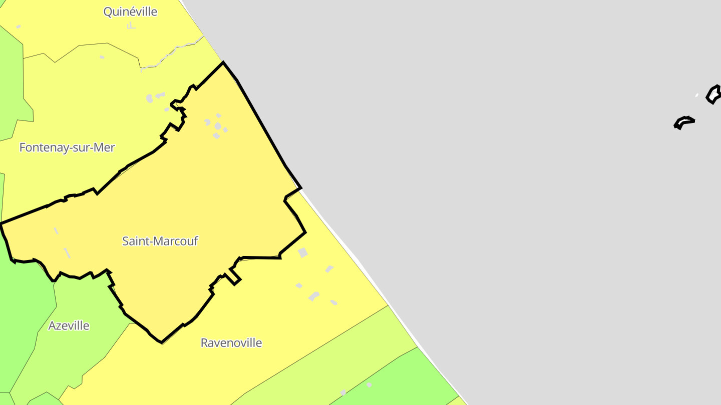 Carte des prix de l'immobilier Saint-Marcouf