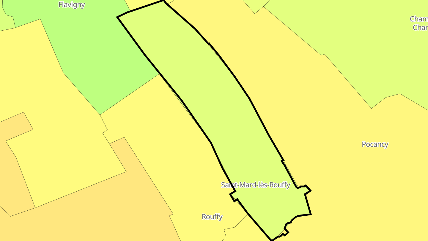 Carte des prix de l'immobilier Saint-Mard-lès-Rouffy