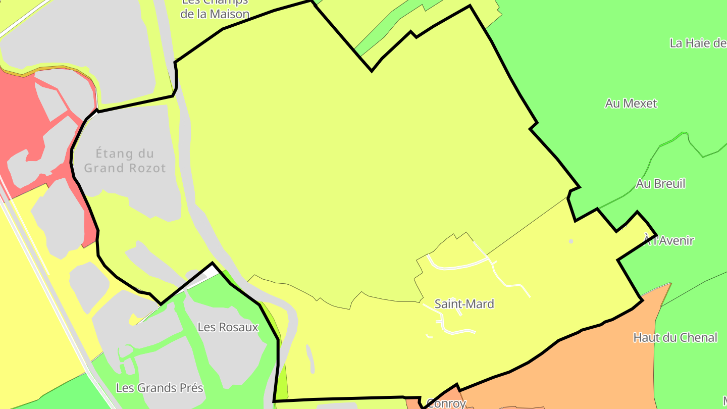 Carte des prix de l'immobilier Saint-Mard