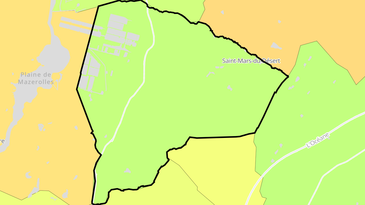 Carte des prix de l'immobilier Saint-Mars-du-Désert
