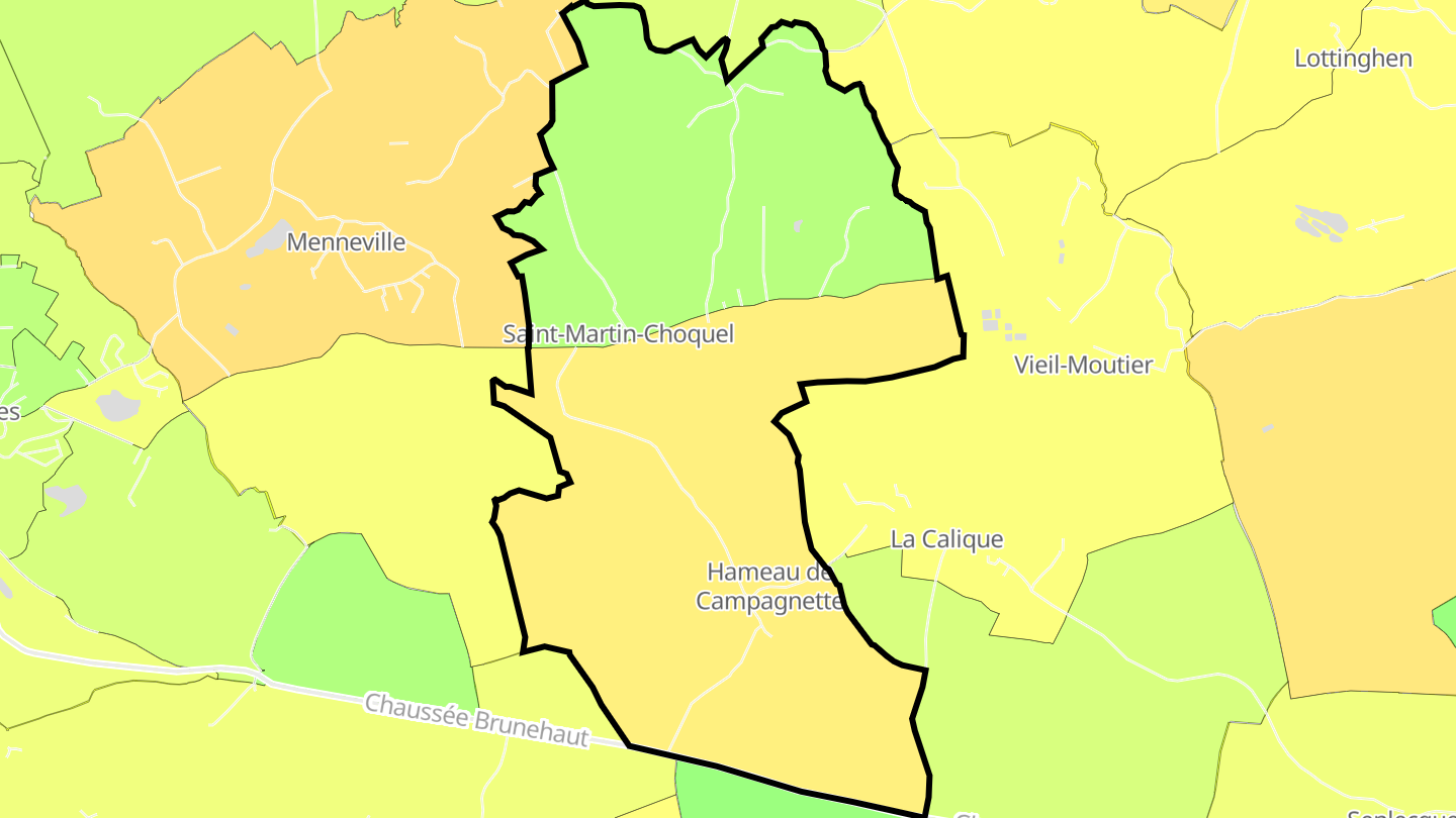 Carte des prix de l'immobilier Saint-Martin-Choquel