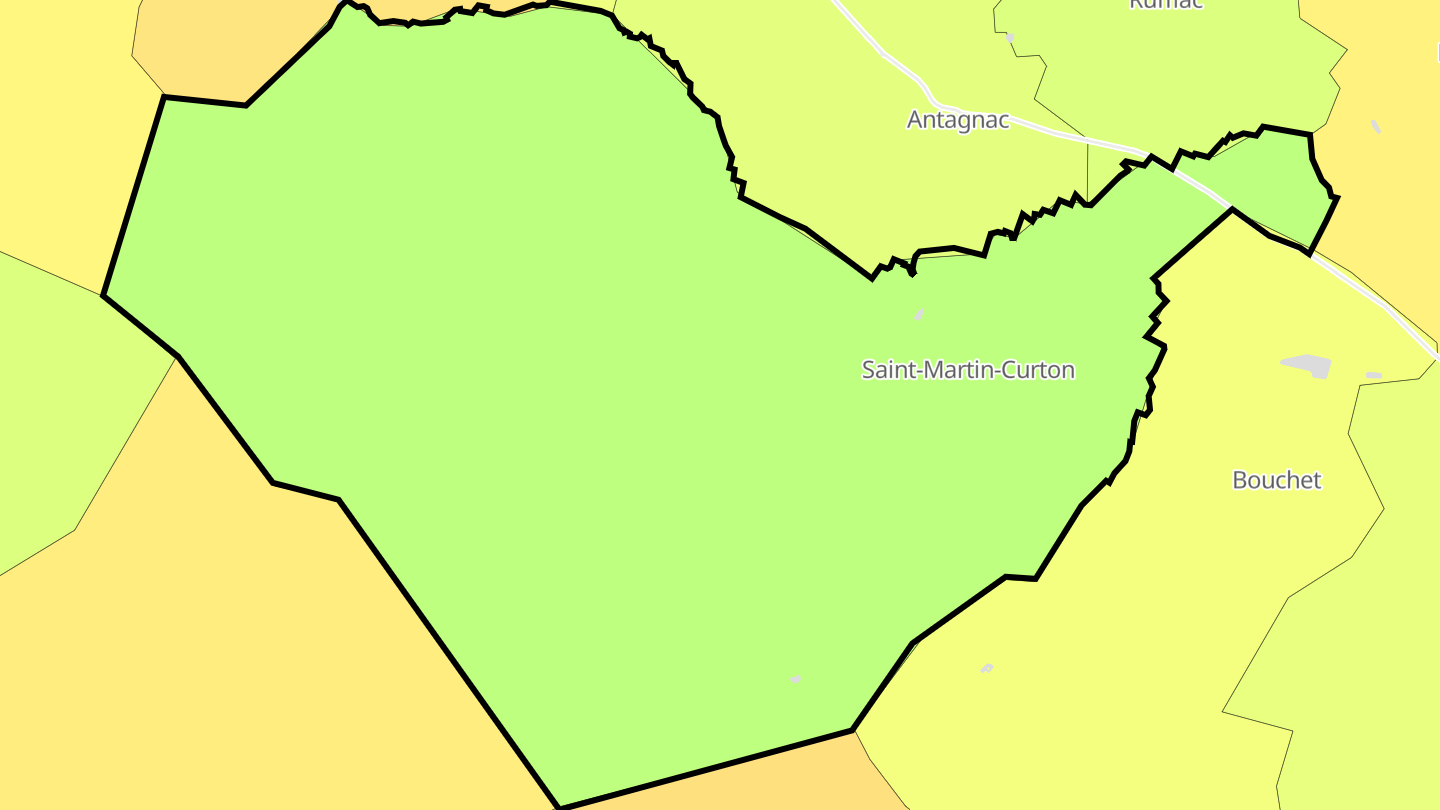 Carte des prix de l'immobilier Saint-Martin-Curton