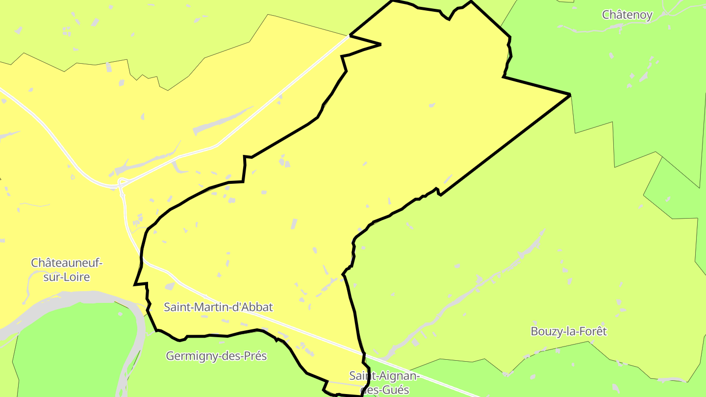 Carte des prix de l'immobilier Saint-Martin-d'Abbat