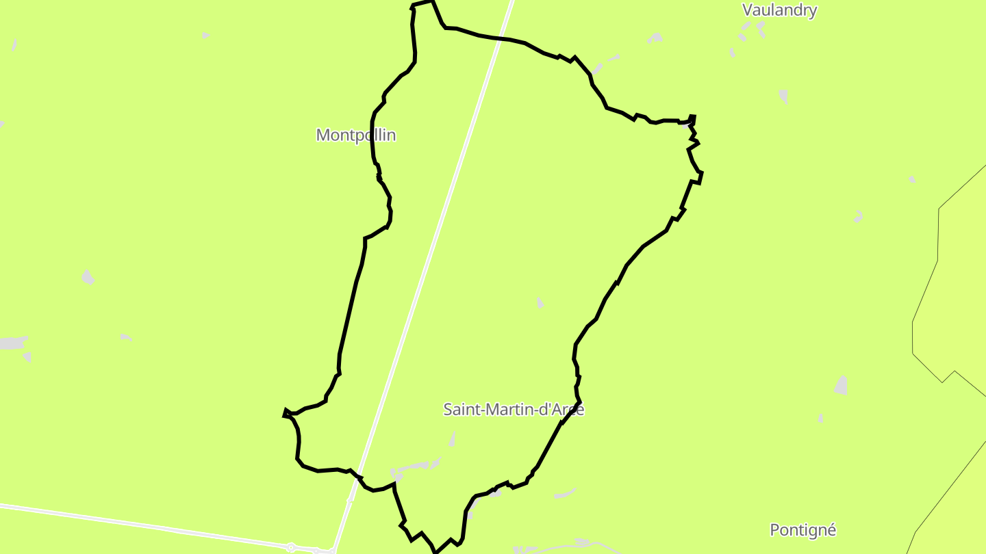 Carte des prix de l'immobilier Saint-Martin-d'Arcé