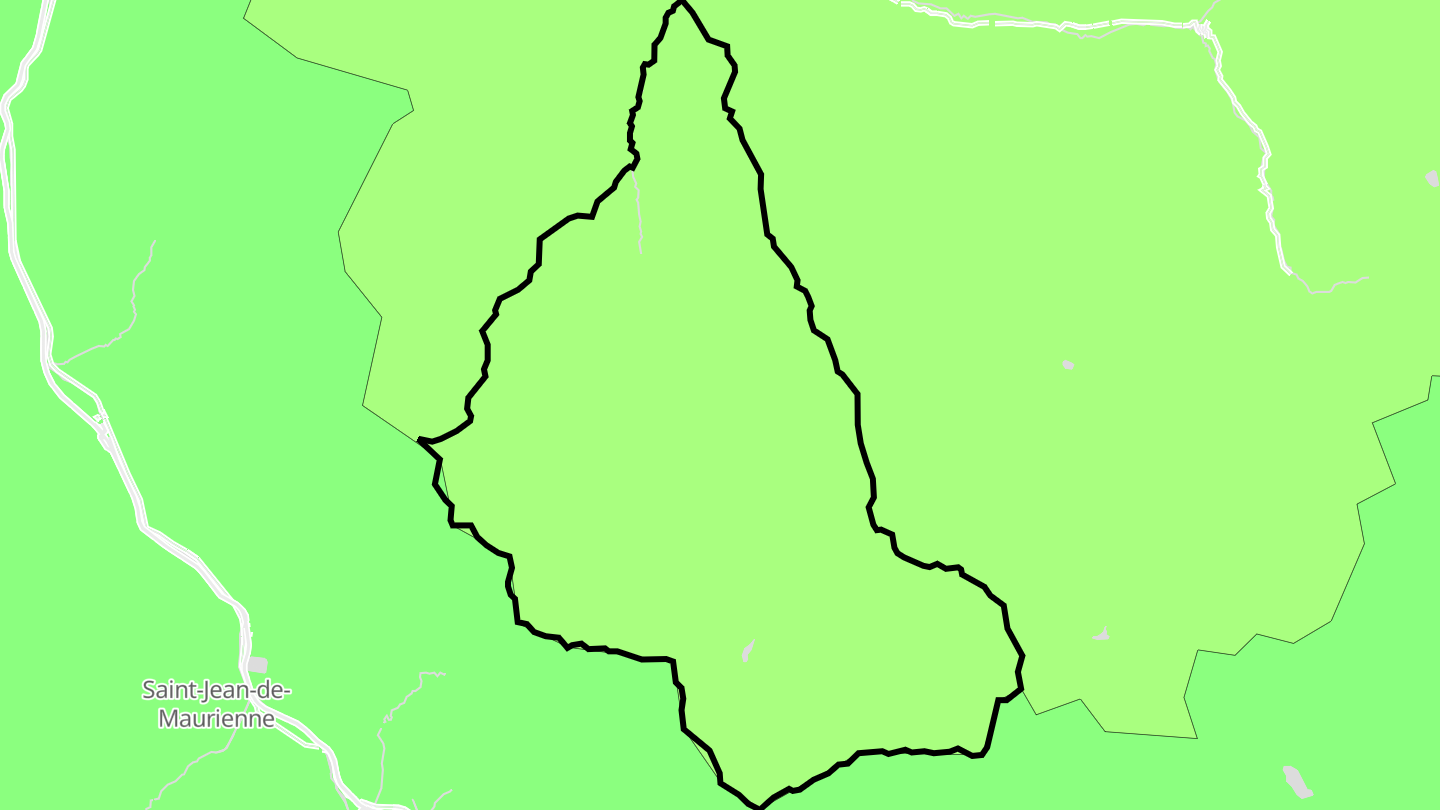 Carte des prix de l'immobilier Saint-Martin-de-Belleville