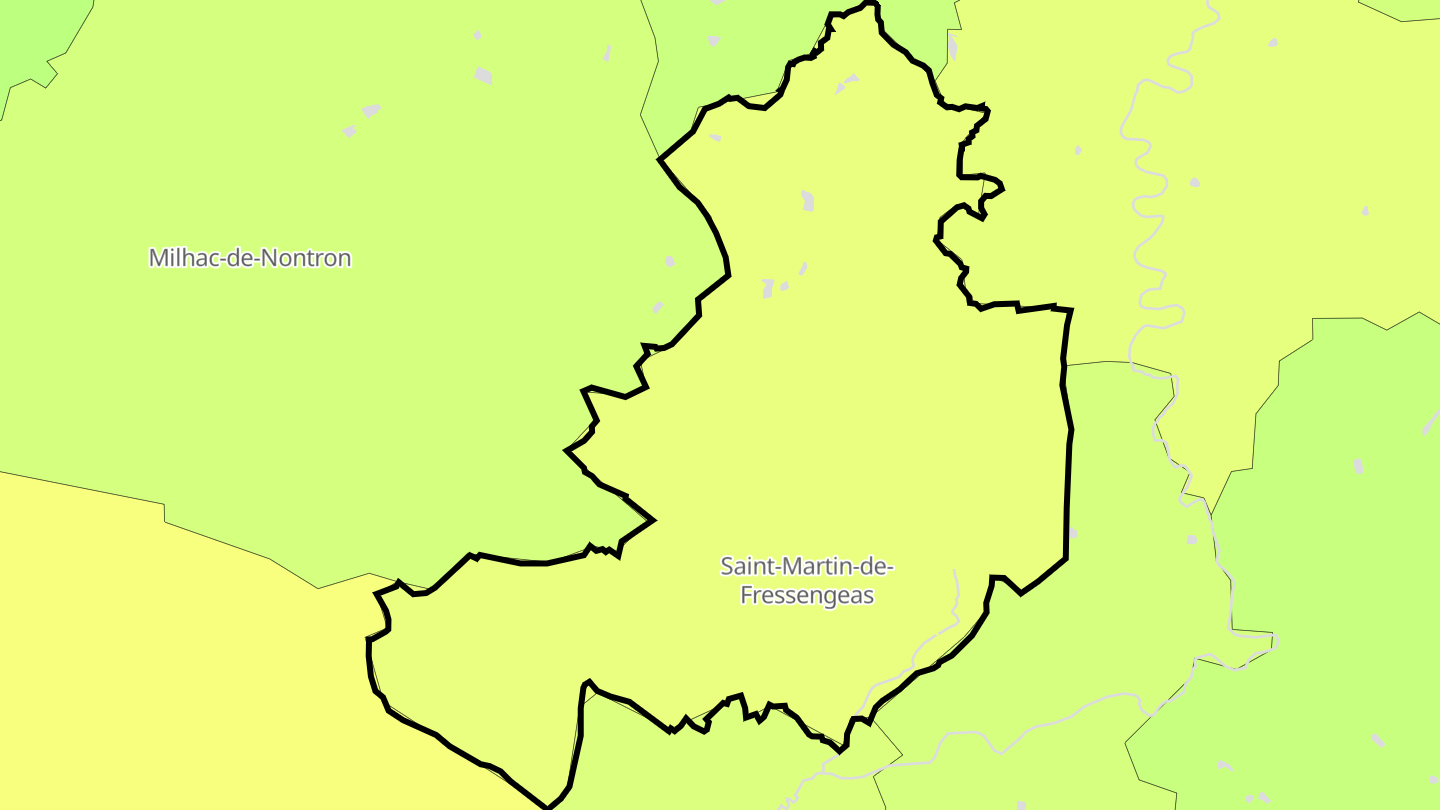Carte des prix de l'immobilier Saint-Martin-de-Fressengeas