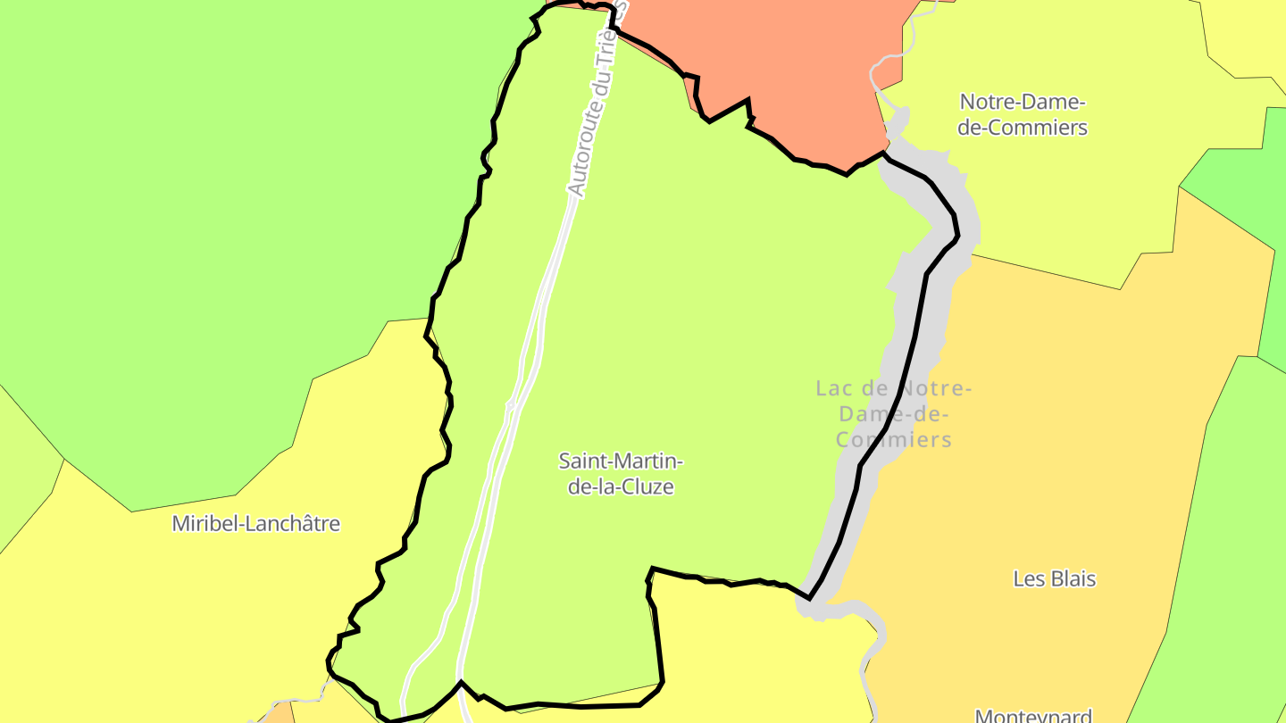 Carte des prix de l'immobilier Saint-Martin-de-la-Cluze