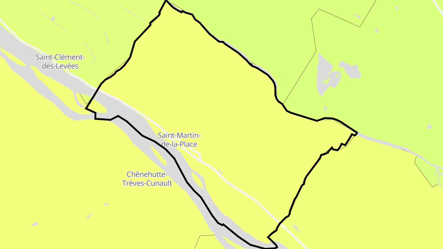 Carte des prix de l'immobilier Saint-Martin-de-la-Place