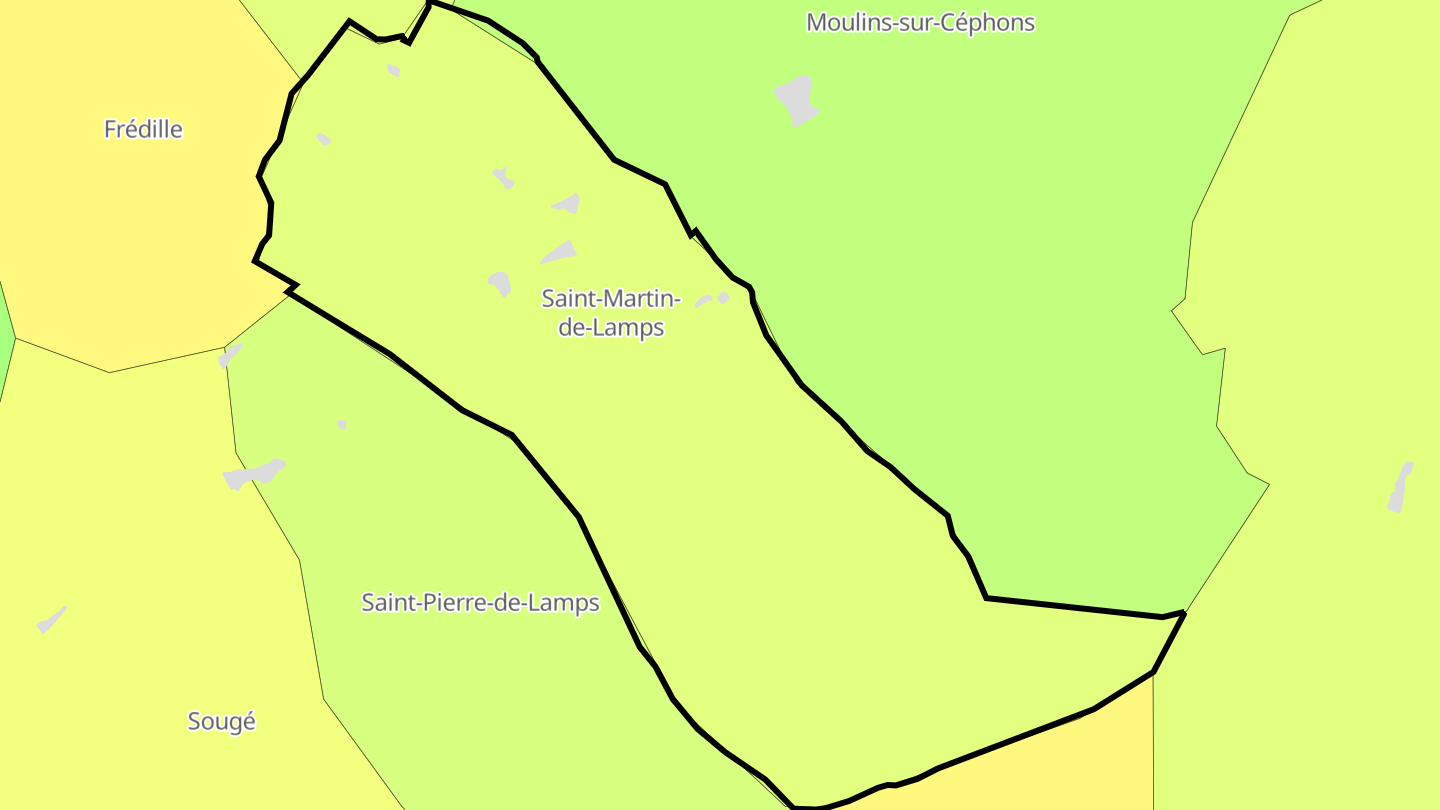 Carte des prix de l'immobilier Saint-Martin-de-Lamps