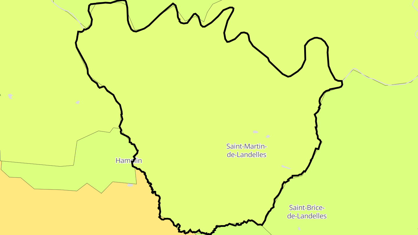 Carte des prix de l'immobilier Saint-Martin-de-Landelles