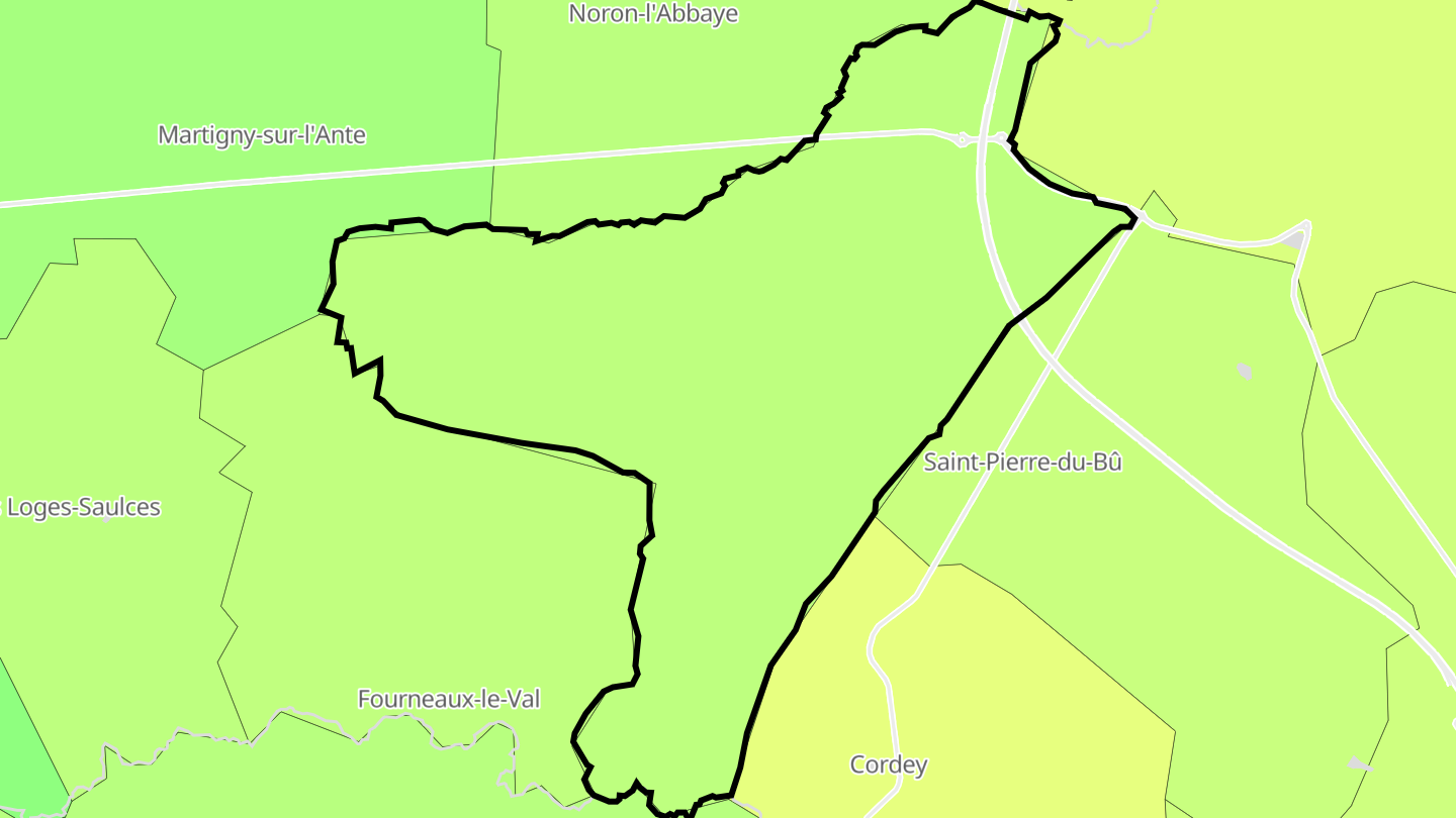 Carte des prix de l'immobilier Saint-Martin-de-Mieux