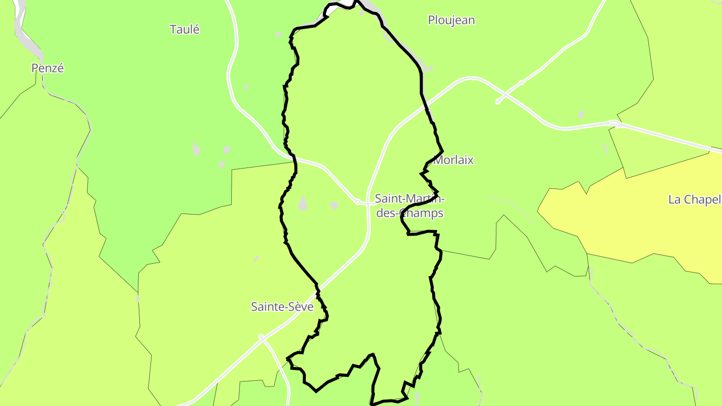 Carte des prix de l'immobilier Saint-Martin-des-Champs