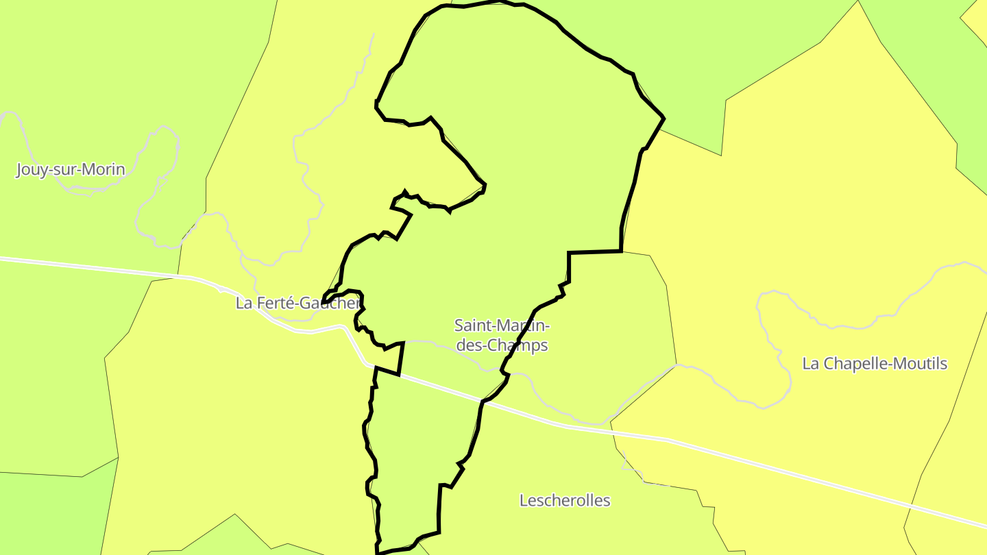 Carte des prix de l'immobilier Saint-Martin-des-Champs