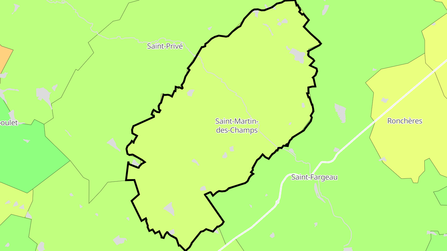 Carte des prix de l'immobilier Saint-Martin-des-Champs