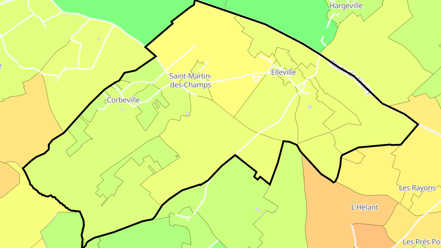 Carte des prix de l'immobilier Saint-Martin-des-Champs