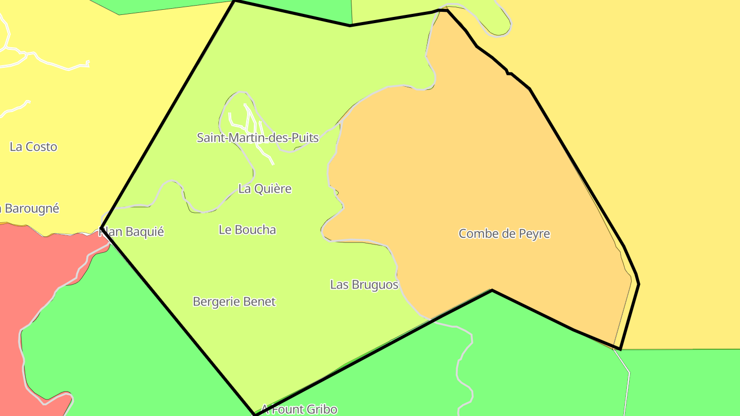 Carte des prix de l'immobilier Saint-Martin-des-Puits